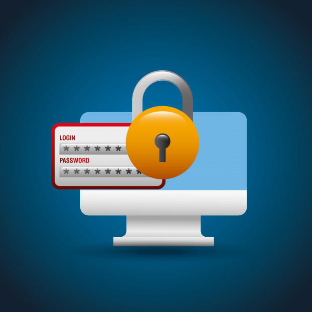 626x626 Computer Cyber Security Login Code Digital Vector Premium Download