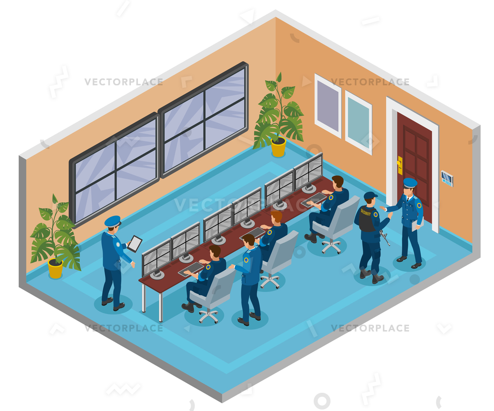 Security Systems Isometric Composition Cctv Surveillance Vector 1000x833 Security Systems Isometric Composition Cctv Surveillance Vector