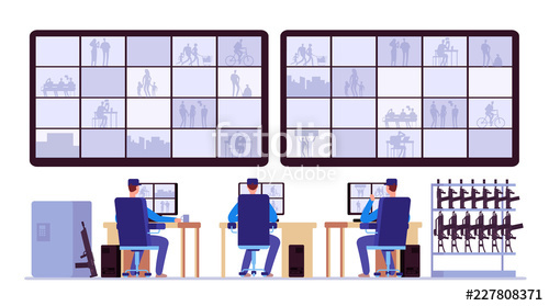 500x279 Security Room Professionals Monitoring In Control Center
