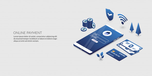 626x313 Online Payment Security Transaction, Isometric Internet Banking