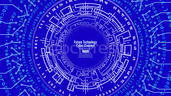 600x337 Abstract Futuristic Technological Background Vector Security