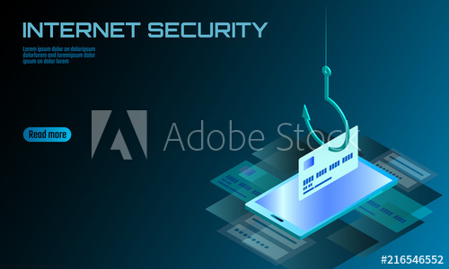 500x300 Isometric Smartphone Credit Card Cvv Password Phishing
