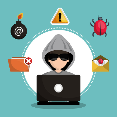 400x400 Internet Security Information Icon Vector Illustration Design