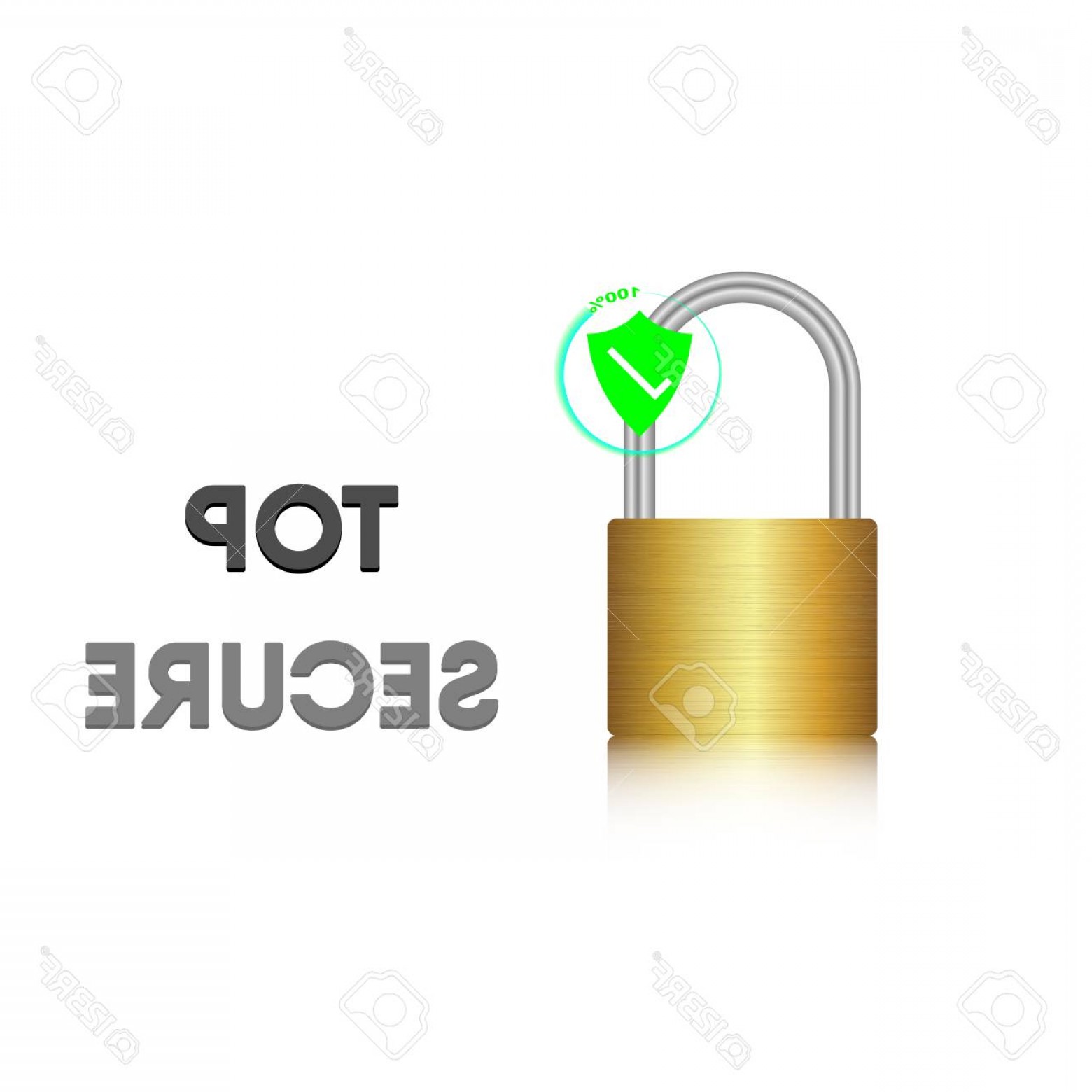 1560x1560 Photostock Vector Security Key Lock Steel Metal Lock Vector