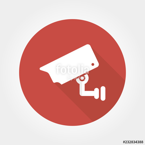 500x500 Security Camera Sign Cctv Camera Icon In Red Circle Vector