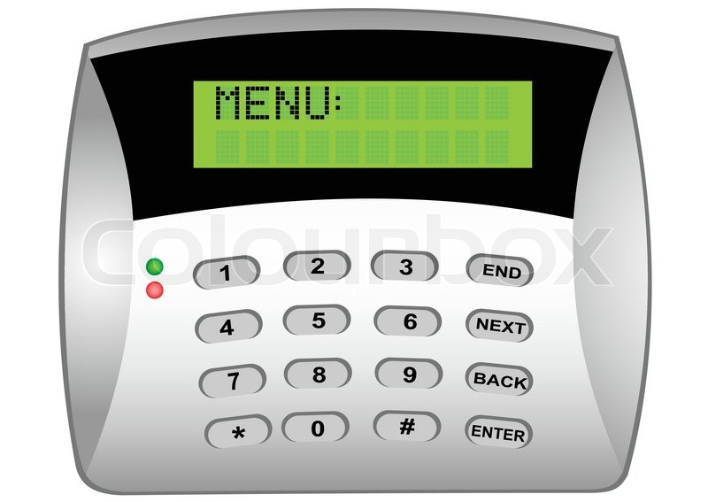 The Panel Of The Security Alarm System Stock Vector Colourbox 800x567 The Panel Of The Security Alarm System Stock Vector Colourbox