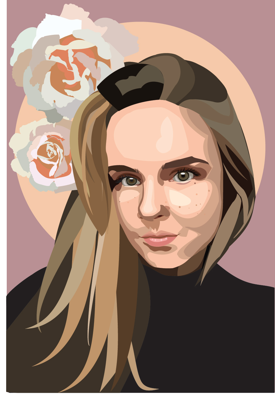 Vector Self Portrait On Behance 939x1351 Vector Self Portrait On Behance