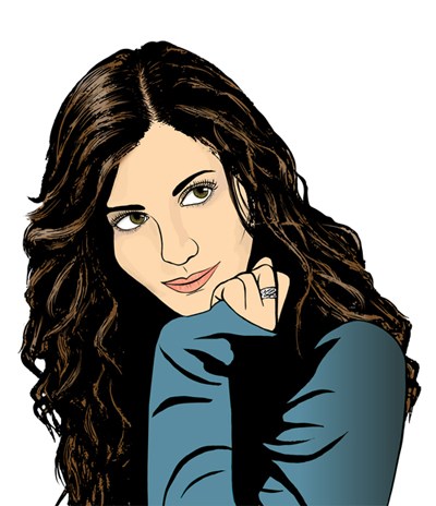 Vector Self Portrait Lulie Talmor 400x464 Vector Self Portrait Lulie Talmor