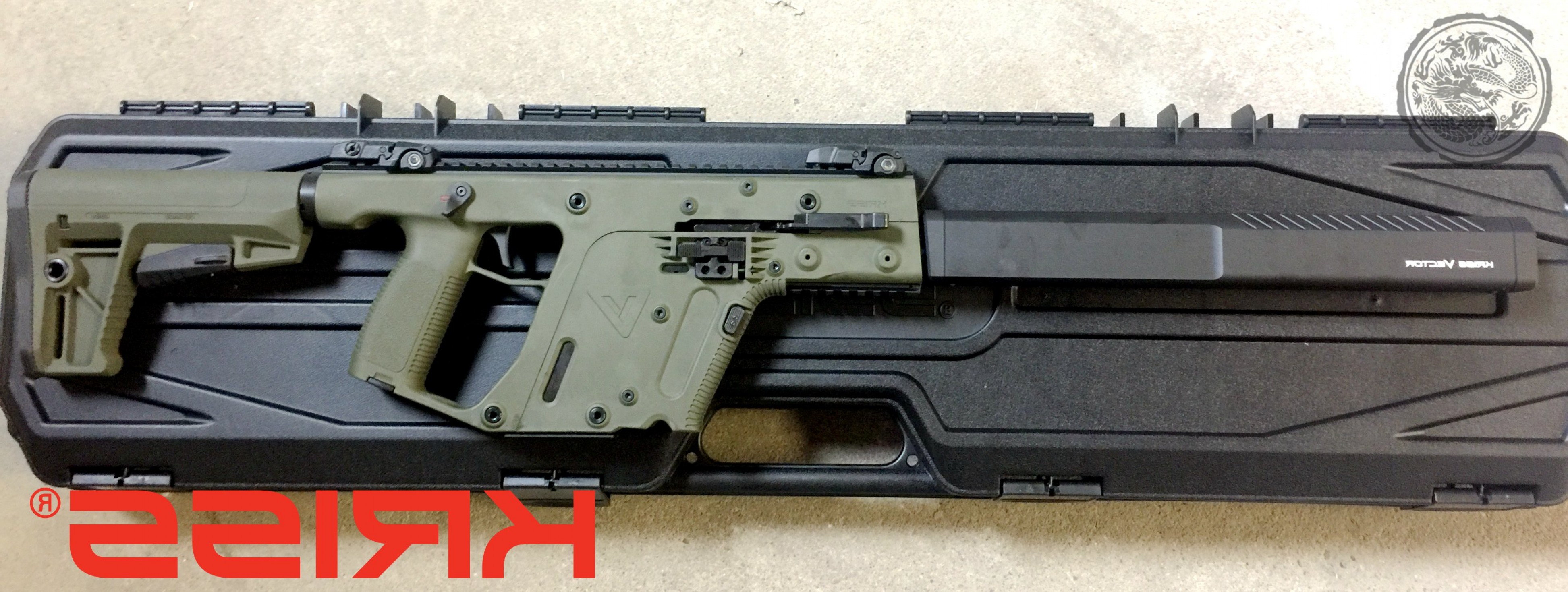 3892x1470 Kriss Vector Gen Ii Crb Enhanced Semi Auto Rifle Barrel Od Green