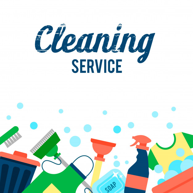 626x626 Poster Template For House Cleaning Services With Various Cleaning