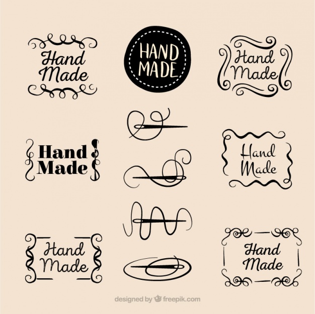 626x625 Set Of Antique Sewing Logos Vector Free Download