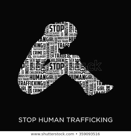 450x470 Human Trafficking Vector Template World Issue Human