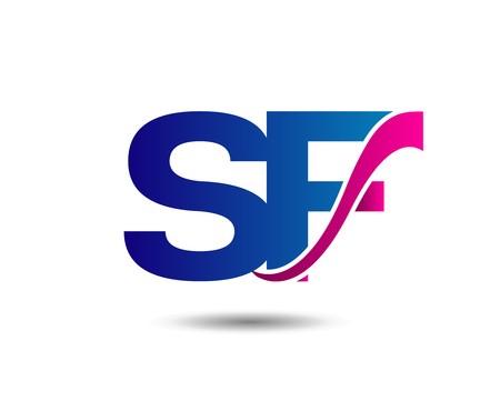 450x370 Elegant Alphabet Letter S And F Sf Vector Illustration Royalty