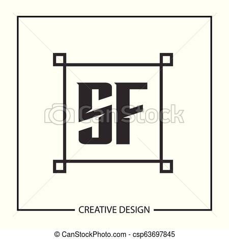 450x470 Initial Letter Sf Logo Template Design Vector Illustration