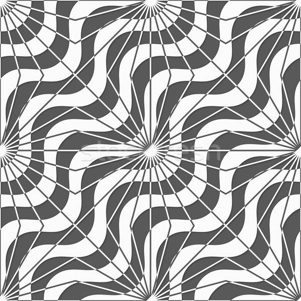 600x600 Shades Of Gray Diagonal Waves With Rays Vector Illustration