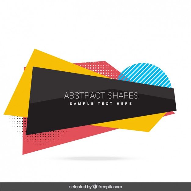 626x626 Abstract Shapes Collection Free Vector Background Abstract