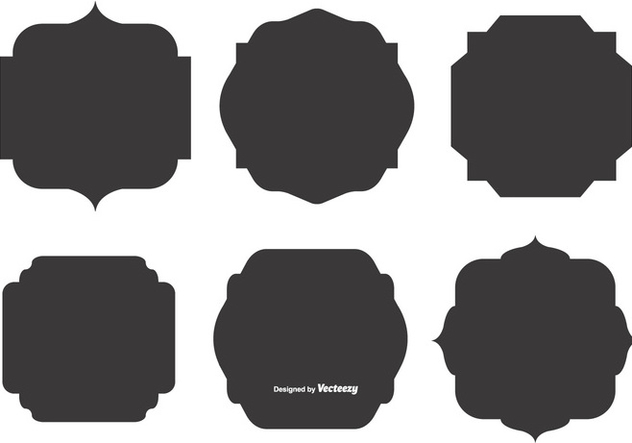 632x443 Blank Vector Label Shapes Free Vector Download Cannypic