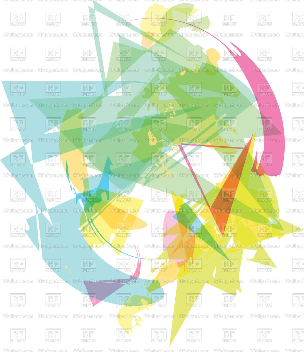 Trendy Colorful Transparent Shapes Abstract Background 1035x1200 Trendy Colorful Transparent Shapes Abstract Background