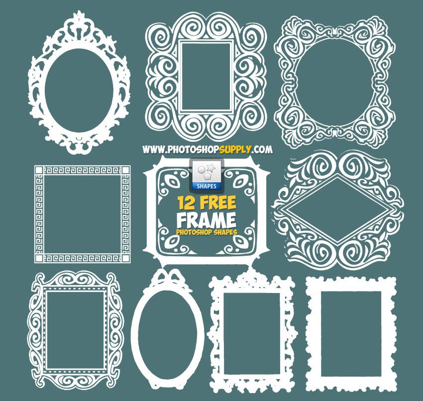 850x806 Photoshop Frame Shapes Free Download Photoshop Resources