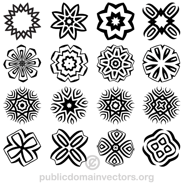 600x600 Decorative Geometric Shapes Vector Illustrator