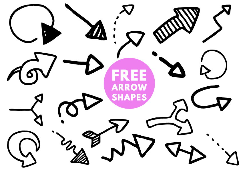 Free Arrow Shapes For Photoshop 850x600 Free Arrow Shapes For Photoshop