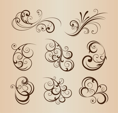 Photoshop Floral Custom Shapes Free Vector Download 383x368 Photoshop Floral Custom Shapes Free Vector Download