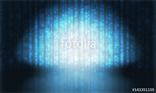 500x300 Blue Light Glitter Sparkling Bokeh Shine Effect On Vector