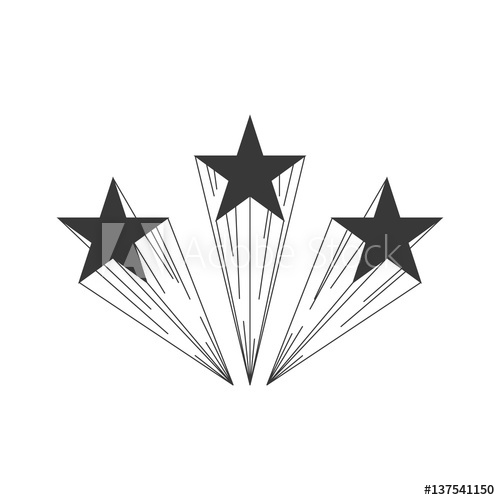 500x500 Shooting Star Logo Template