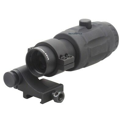 400x400 Vector Optics Tactical Magnifier Scope For Red Dot Sights Flip