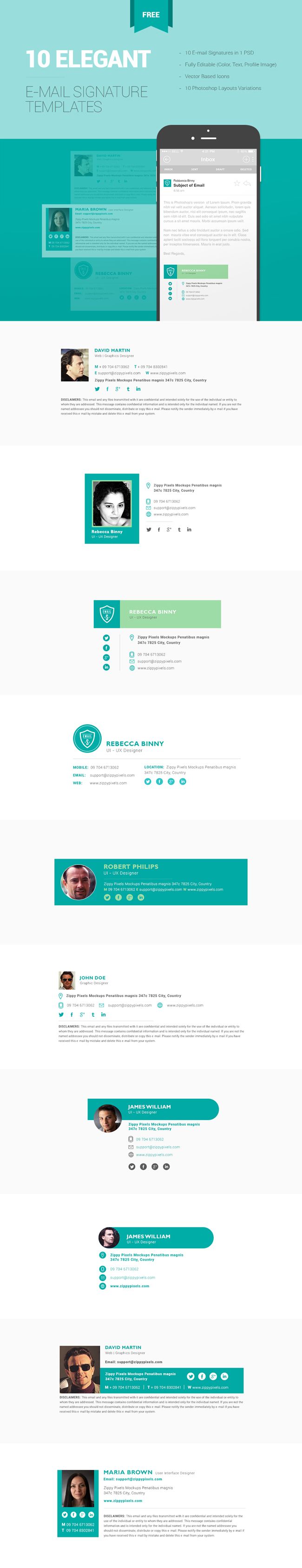 650x3371 Free Email Signature Templates Getting Started