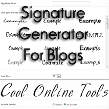 223x223 Signature Generator