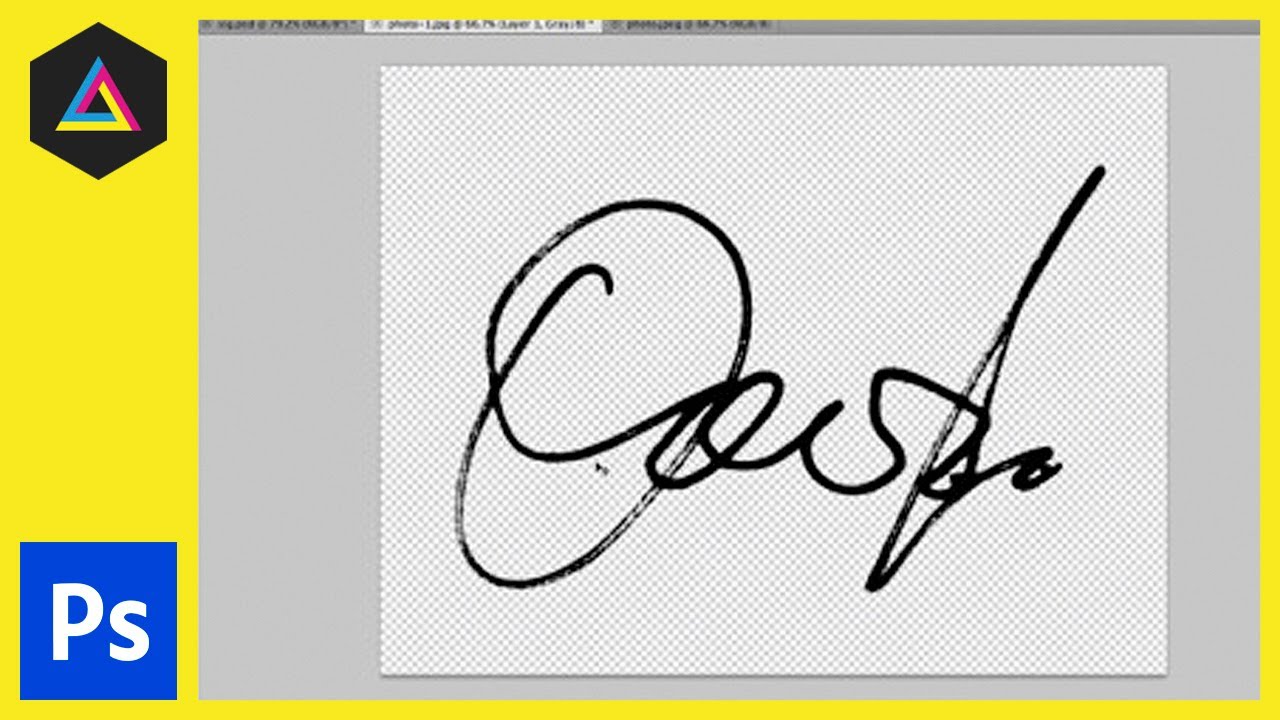 1280x720 Create A Digital Signature In Adobe Photoshop Colour Range Tool