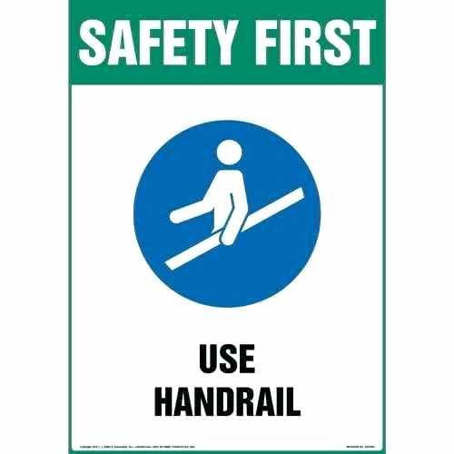 500x500 Use Handrail Sign Caution Vector Letyourselfbemoved