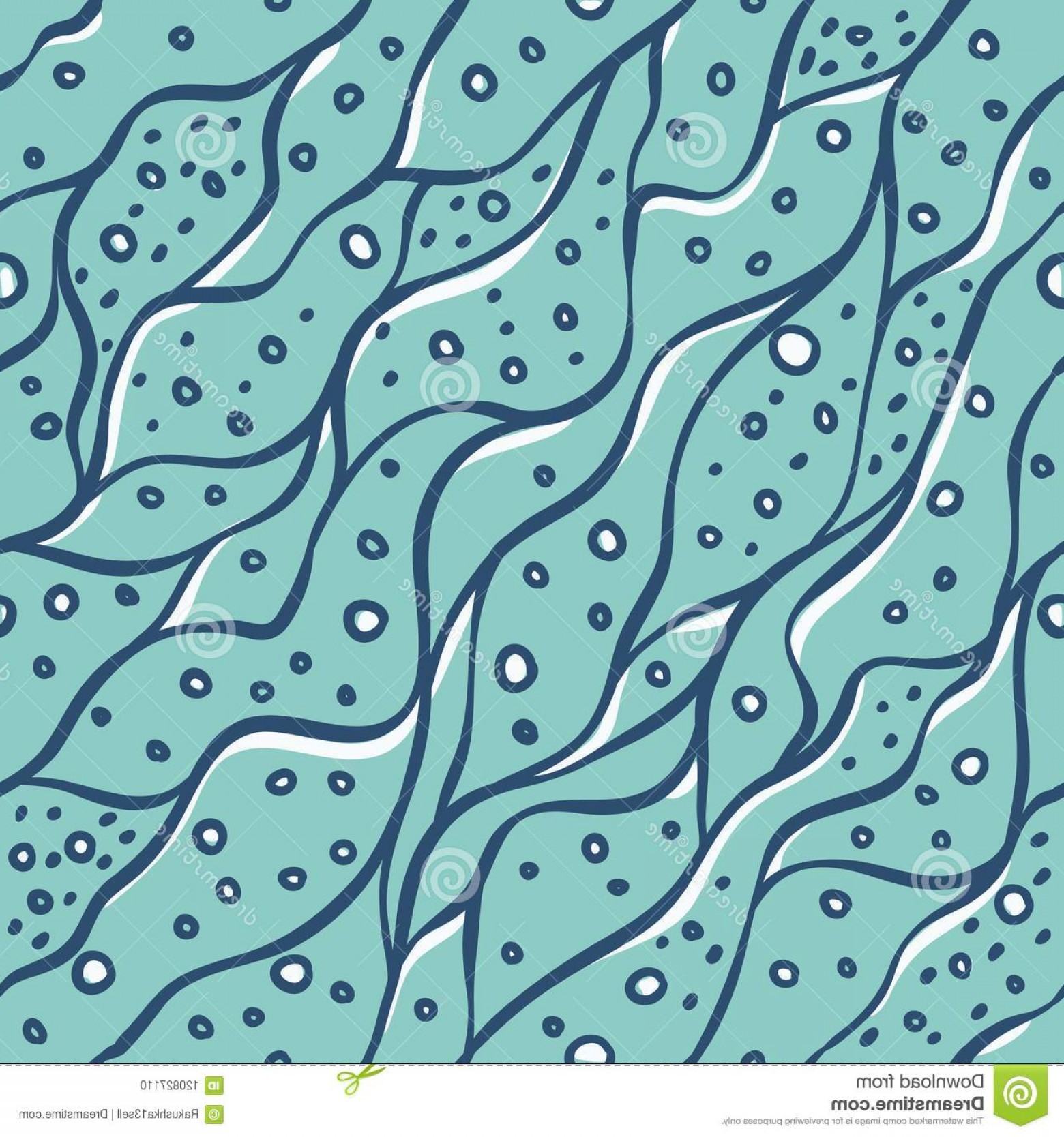 1560x1668 Vector Simulation Sea Waves White Bubbles Seamless Pattern