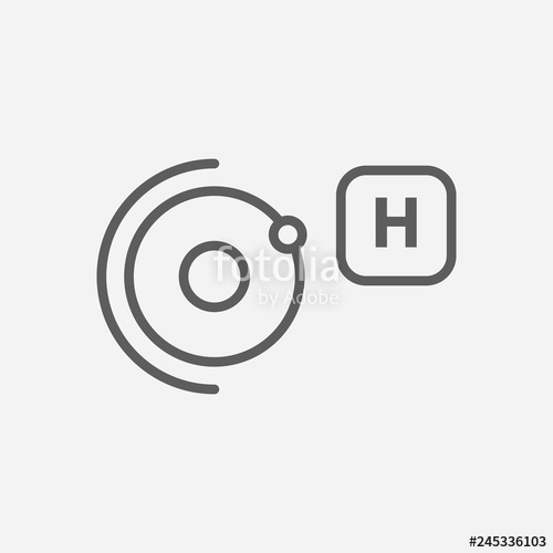 500x500 Elementary Particle Physics Icon Line Symbol Isolated Vector