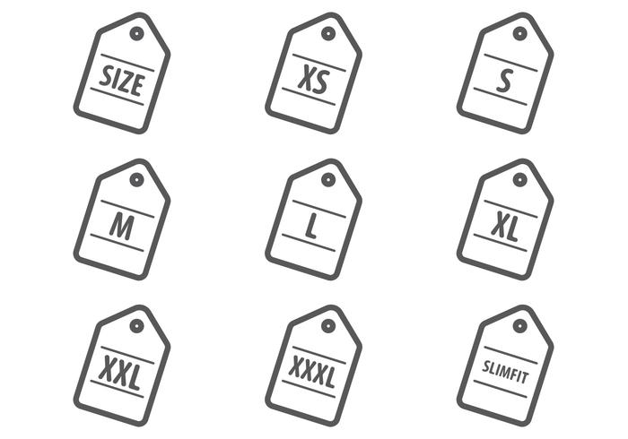 700x490 Free Clothing Size Label Vectors