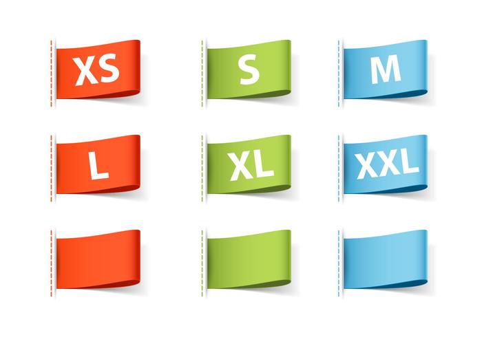 700x490 Free Vector Clothing Size Labels