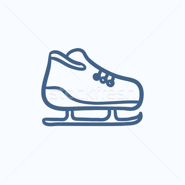 600x600 Skate Sketch Icon Vector Illustration Andrei Krauchuk