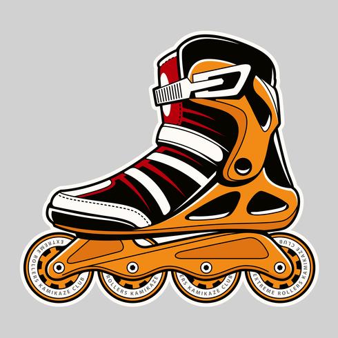 Inline Roller Skate Vector Art 490x490 Inline Roller Skate Vector Art