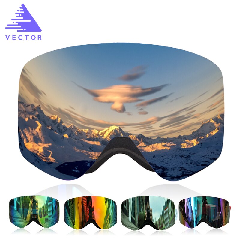 800x800 Vector Pro Ski Goggles Double Lens Anti Fog Adult Snowboard
