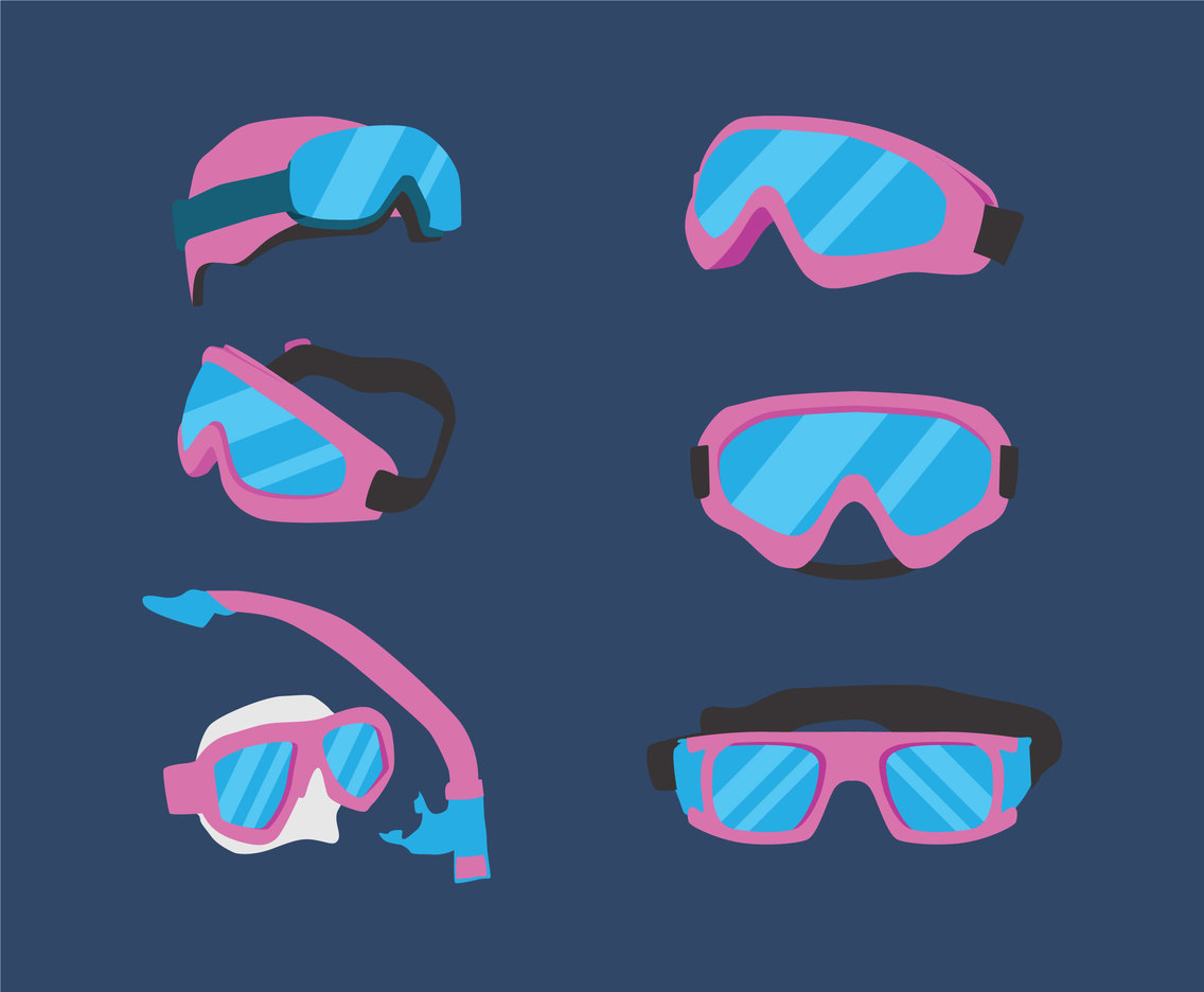 1136x936 Ski Goggles Vector Vector Art Graphics
