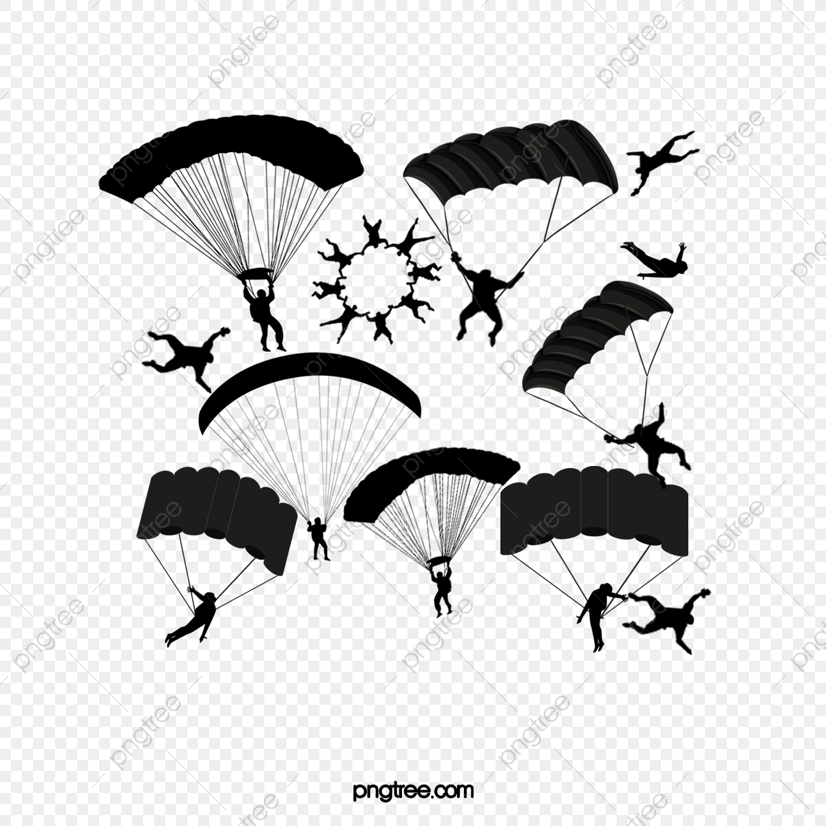 1200x1200 Skydiving, Hand, Blue Png And Vector With Transparent Background