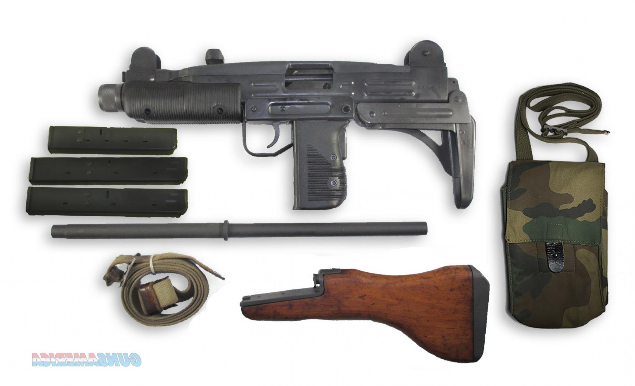 2083x1267 Vector Uzi Carbine Mm Nib Deluxe Package Extra Mags Extra Wood