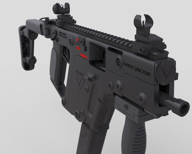 800x640 Kriss Vector Smg Gun Assault Cgtrader