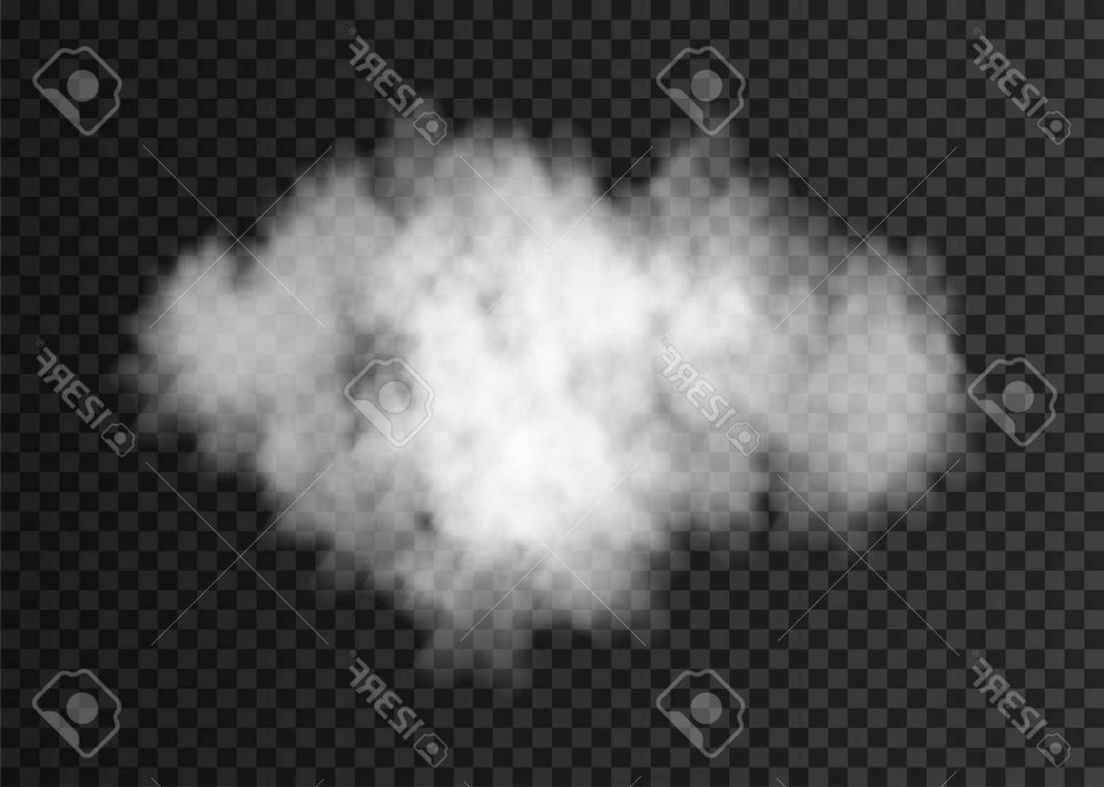 1560x1113 Photostock Vector Smoke Cloud Isolated On Transparent Background
