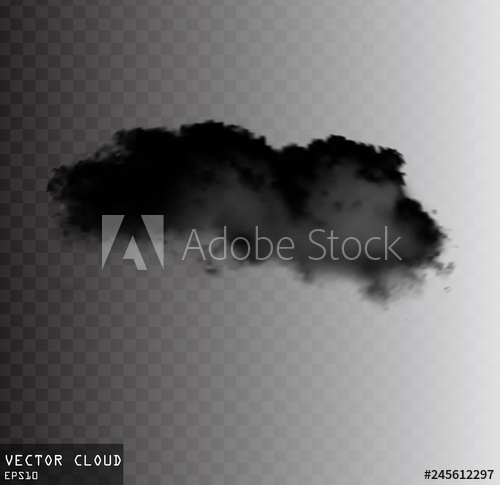 500x485 Vector Smoke Cloud Illustration