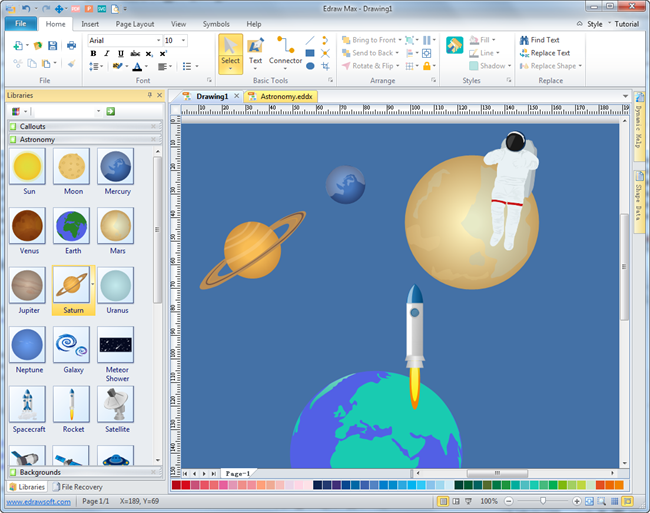 650x513 Vector Astronomy Illustration