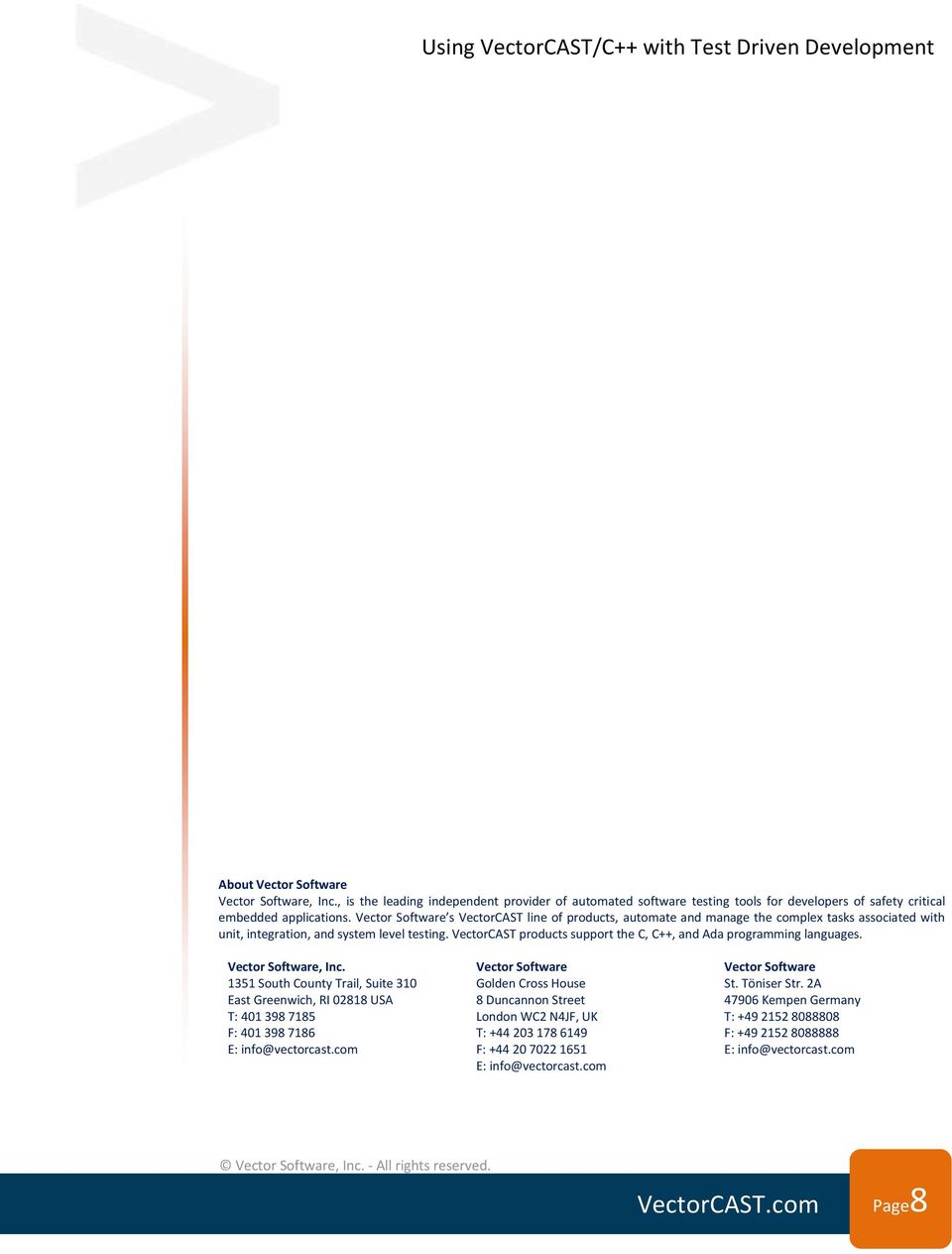 960x1264 Vector Software W H I T E P A P E R Using Vectorcastc