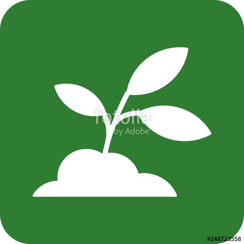 500x500 Vector Soil Plant Icon Stock Image And Royalty Free Vector