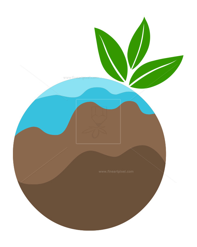 640x800 Soilwater And Plant Vector Icon Logo Free Vectors, Illustrations